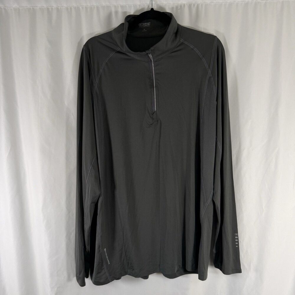 Oakley 1/4 Zip Jacket Men's XL Grey Endurance Long Sleeve Lightweight Zip Up
